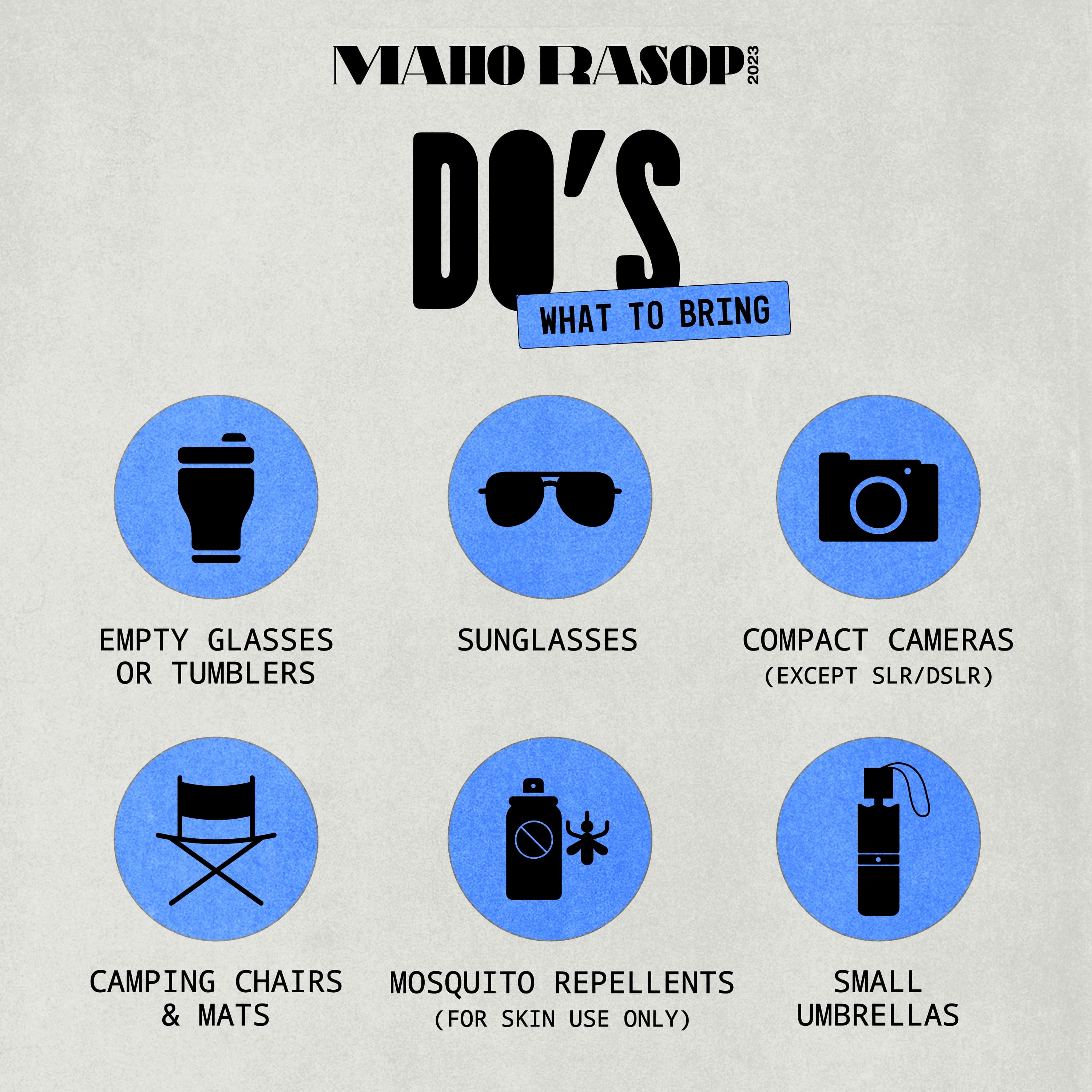 DO AND DON'TS
