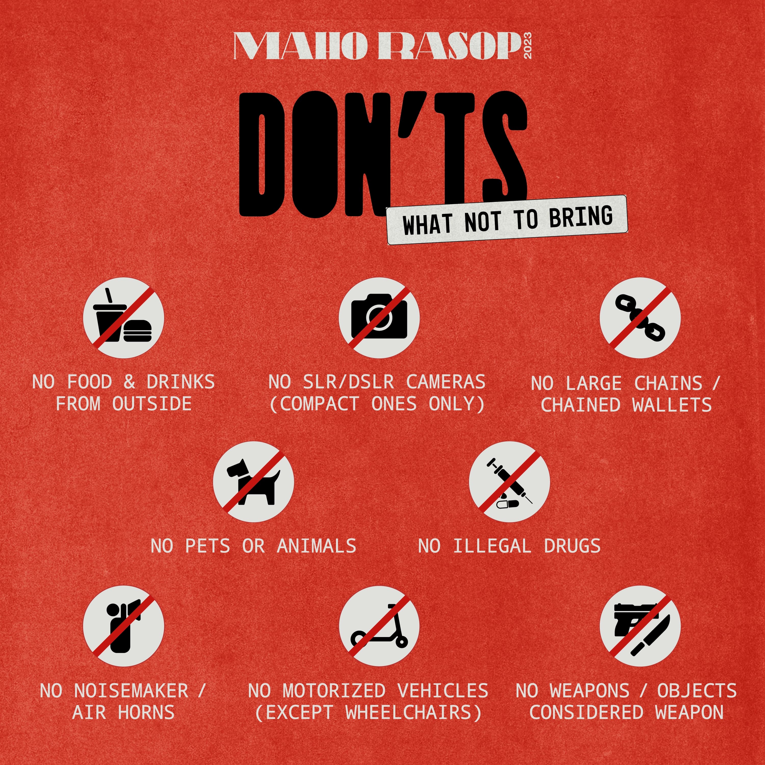 DO AND DON'TS
